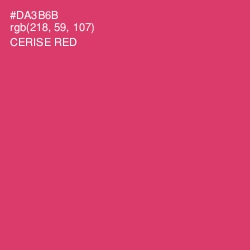 #DA3B6B - Cerise Red Color Image